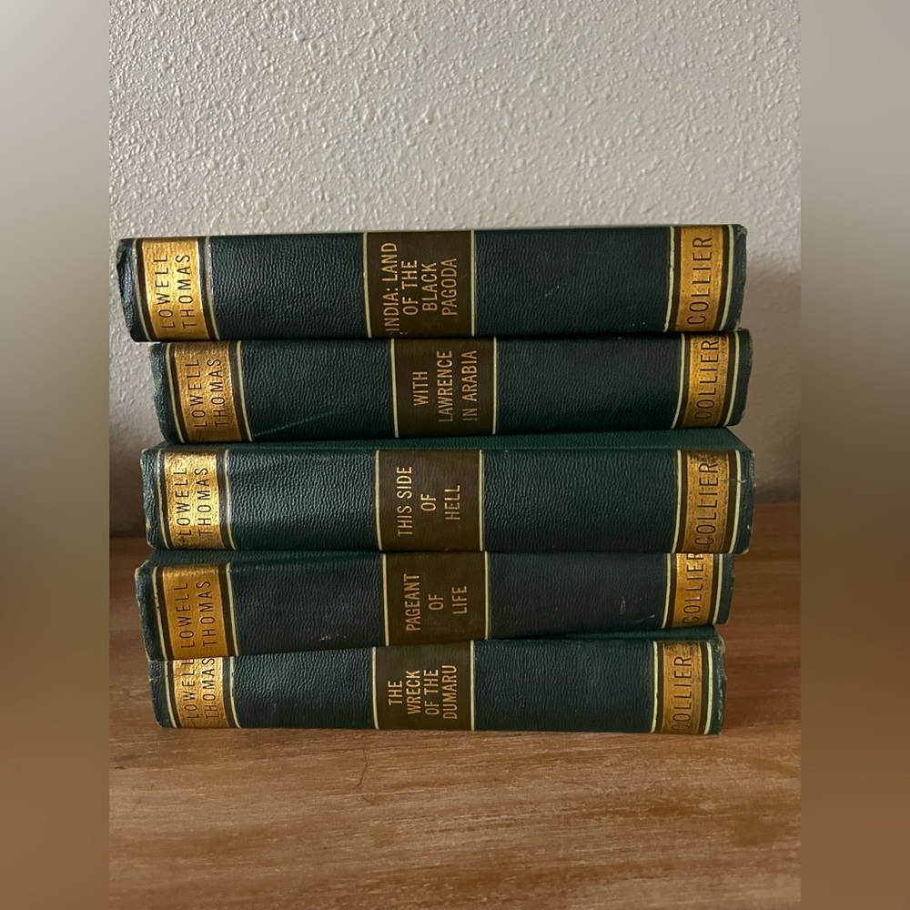 Set of Lowell Thomas Adventure Library books- 1930’s